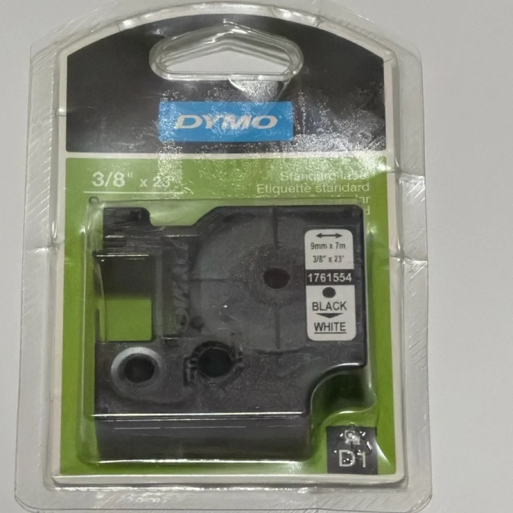 Dymo Plug and Play Label Maker - Black and Silver
